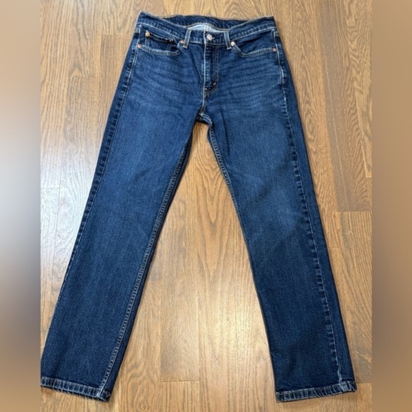 Levi's 514 Jeans Mens Sz W30 L30 Straight Fit Regular Dark Blue Casual Denim F - Picture 1 of 6
